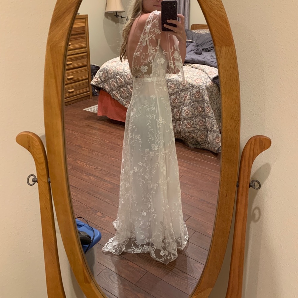 White Lace Maxi Dress